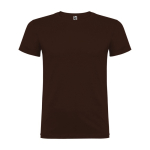 Men’s 100% cotton jersey t-shirt, 155 g/m², Roly Beagle dark brown colour