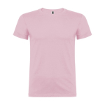 Men’s 100% cotton jersey t-shirt, 155 g/m², Roly Beagle light pink colour