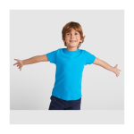 Children’s 100% cotton jersey t-shirt, 155 g/m², Roly denim blue colour