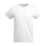 Men’s organic cotton jersey t-shirt, 175 g/m², Roly white colour