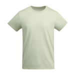 Men’s organic cotton jersey t-shirt, 175 g/m², Roly mist green colour