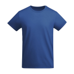 Men’s organic cotton jersey t-shirt, 175 g/m², Roly royal blue colour