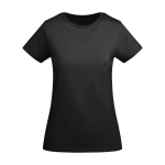 Women’s organic cotton jersey t-shirt, 175 g/m², Roly black colour