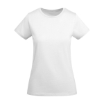 Women’s organic cotton jersey t-shirt, 175 g/m², Roly white colour