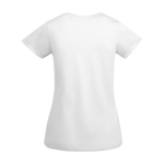 Women’s organic cotton jersey t-shirt, 175 g/m², Roly white colour