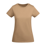 Women’s organic cotton jersey t-shirt, 175 g/m², Roly russet colour