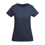 Women’s organic cotton jersey t-shirt, 175 g/m², Roly navy-blue colour