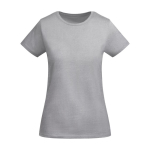 Women’s organic cotton jersey t-shirt, 175 g/m², Roly heather light grey colour