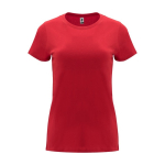 Women’s 100% cotton jersey t-shirt, 170 g/m², Roly red colour