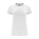 Women’s 100% cotton jersey t-shirt, 170 g/m², Roly white colour