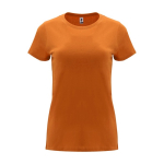 Women’s 100% cotton jersey t-shirt, 170 g/m², Roly orange colour