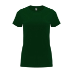 Women’s 100% cotton jersey t-shirt, 170 g/m², Roly bottle green colour