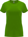 Women’s 100% cotton jersey t-shirt, 170 g/m², Roly grass green colour