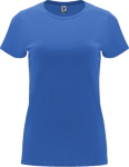 Women’s 100% cotton jersey t-shirt, 170 g/m², Roly riviera blue colour