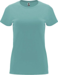 Women’s 100% cotton jersey t-shirt, 170 g/m², Roly aquamarine colour