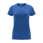 Women’s 100% cotton jersey t-shirt, 170 g/m², Roly royal blue colour