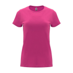 Women’s 100% cotton jersey t-shirt, 170 g/m², Roly fuchsia colour