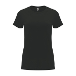 Women’s 100% cotton jersey t-shirt, 170 g/m², Roly graphite colour