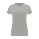 Women’s 100% cotton jersey t-shirt, 170 g/m², Roly light grey colour