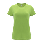 Women’s 100% cotton jersey t-shirt, 170 g/m², Roly lime colour