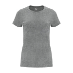 Women’s 100% cotton jersey t-shirt, 170 g/m², Roly heather light grey colour