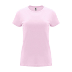 Women’s 100% cotton jersey t-shirt, 170 g/m², Roly light pink colour