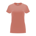 Women’s 100% cotton jersey t-shirt, 170 g/m², Roly salmon colour