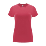 Women’s 100% cotton jersey t-shirt, 170 g/m², Roly desatured red colour