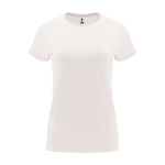 Women’s 100% cotton jersey t-shirt, 170 g/m², Roly off white colour