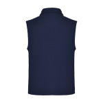 Unisex 100% polyester fleece vest with stand collar, 300 g/m², Roly navy-blue colour