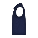 Unisex 100% polyester fleece vest with stand collar, 300 g/m², Roly navy-blue colour