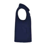 Unisex 100% polyester fleece vest with stand collar, 300 g/m², Roly navy-blue colour