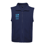 Unisex 100% polyester fleece vest with stand collar, 300 g/m², Roly