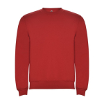 Unisex cotton and polyester jersey sweater, 280 g/m², Roly red colour