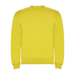 Unisex cotton and polyester jersey sweater, 280 g/m², Roly yellow colour