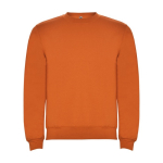 Unisex cotton and polyester jersey sweater, 280 g/m², Roly orange colour