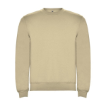 Unisex cotton and polyester jersey sweater, 280 g/m², Roly sand colour