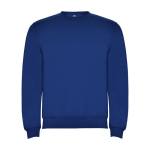 Unisex cotton and polyester jersey sweater, 280 g/m², Roly royal blue colour