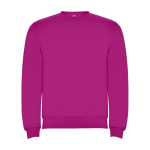 Unisex cotton and polyester jersey sweater, 280 g/m², Roly fuchsia colour