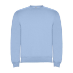 Unisex cotton and polyester jersey sweater, 280 g/m², Roly light blue colour