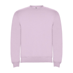 Unisex cotton and polyester jersey sweater, 280 g/m², Roly light pink colour