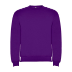 Unisex cotton and polyester jersey sweater, 280 g/m², Roly purple colour