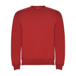 Children’s cotton and polyester jersey sweater, 280 g/m², Roly red colour