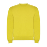 Children’s cotton and polyester jersey sweater, 280 g/m², Roly yellow colour