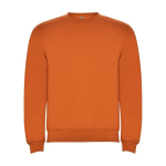 Children’s cotton and polyester jersey sweater, 280 g/m², Roly orange colour