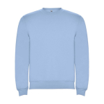 Children’s cotton and polyester jersey sweater, 280 g/m², Roly light blue colour