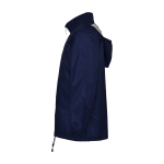 Unisex polyester raincoat with high neck, 70 g/m², Roly navy-blue colour