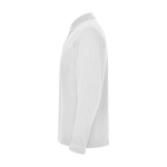 Men’s 100% cotton piqué polo shirt, 220 g/m², Roly white colour