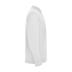 Men’s 100% cotton piqué polo shirt, 220 g/m², Roly white colour