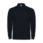 Men’s 100% cotton piqué polo shirt, 220 g/m², Roly navy-blue colour